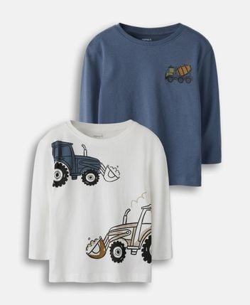 Long-sleeved top, pack of 2 Nmmpberlan
