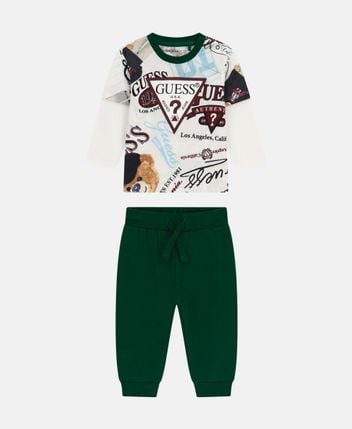 Long-sleeved shirt and trousers set