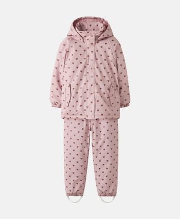 Rain jacket and rain trousers set Nmfladry