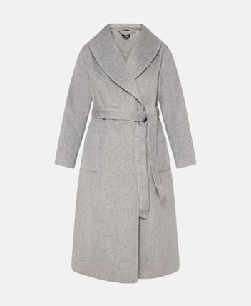 Wool-blend coat