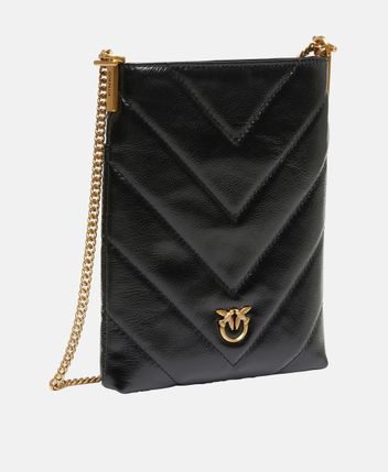 Leather clutch Flat satchel