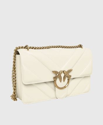Leather cross body bag Love One Classic