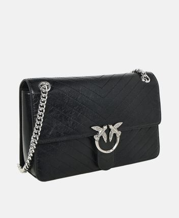 Leather cross body bag One Love