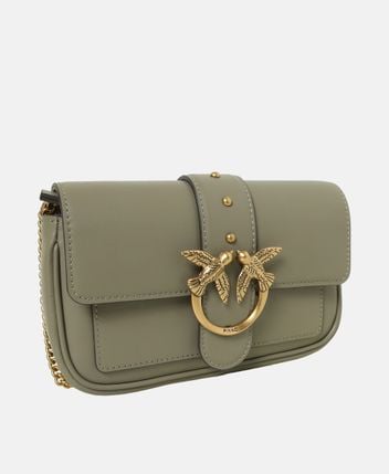Leather cross body bag