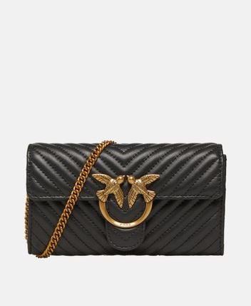 Leather cross body bag Love One