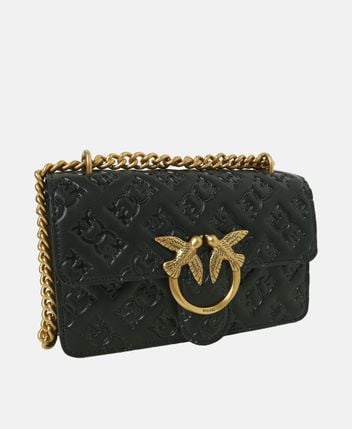 Leather cross body bag Love One