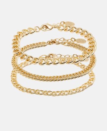 Chain bracelets, set of 3