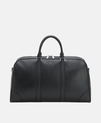 Leather weekender