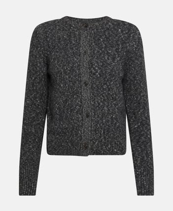Wool-blend cardigan