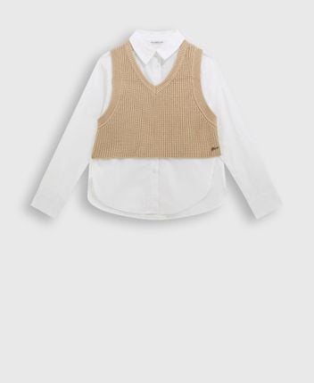 Shirt and top set