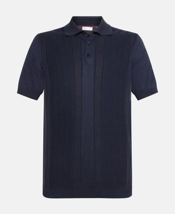Knitted polo shirt