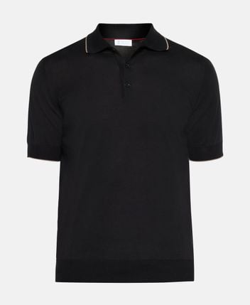 Knitted polo shirt