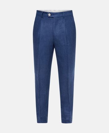 Linen-blend trousers