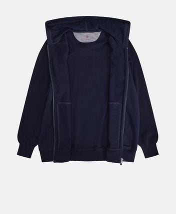 Hooded sweat jacket