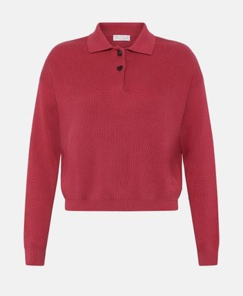 Knitted polo shirt