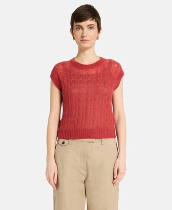 Short-sleeved pullover