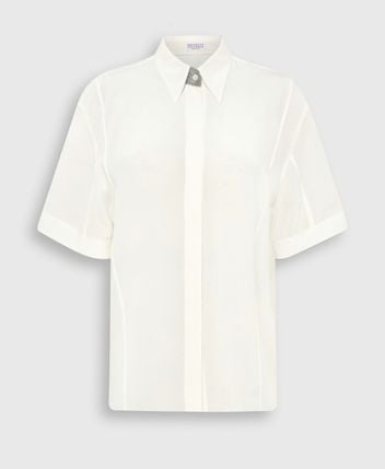 Silk shirt blouse