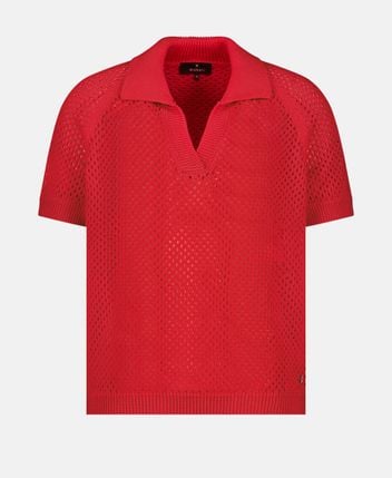 Knitted polo shirt