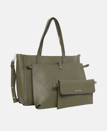 Leather shopper