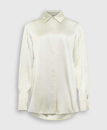 Silk-blend blouse