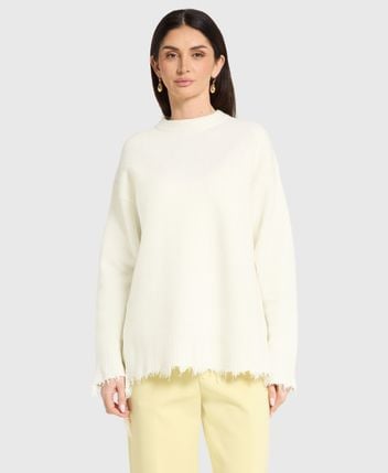 Wool-blend pullover