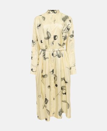 Silk-blend dress