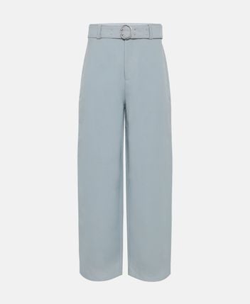 Linen-blend trousers