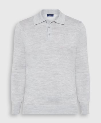 Woolen polo shirt