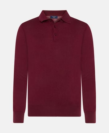 Woolen polo shirt