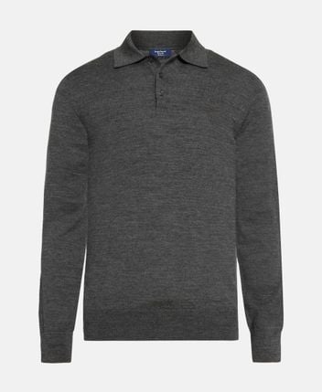 Woolen polo shirt