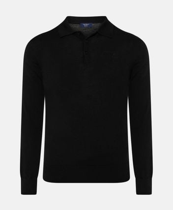 Woolen polo shirt