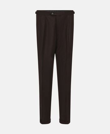 Wool-blend trousers