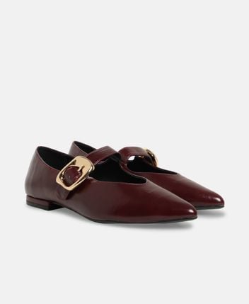 Ballerina flat with straps Stela
