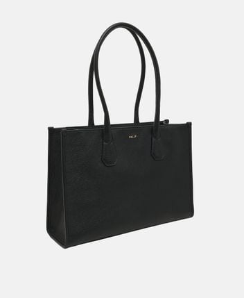 Leather tote bag