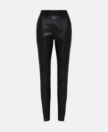 Leather-look leggings