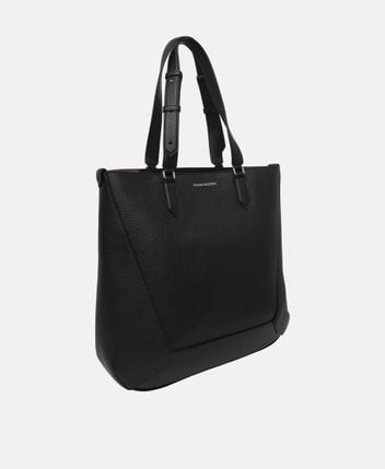 Leather tote bag EDGE