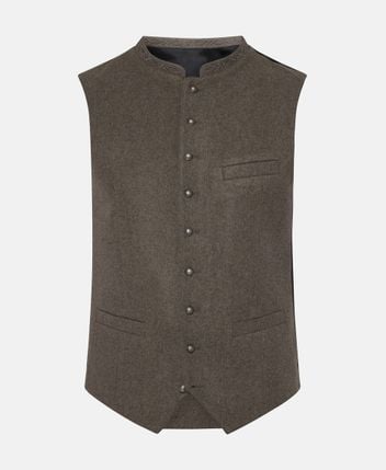 Traditional wool-blend costume gilet