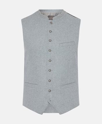 Traditional wool-blend costume gilet