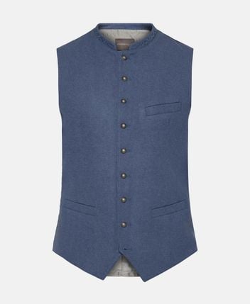 Traditional wool-blend costume gilet