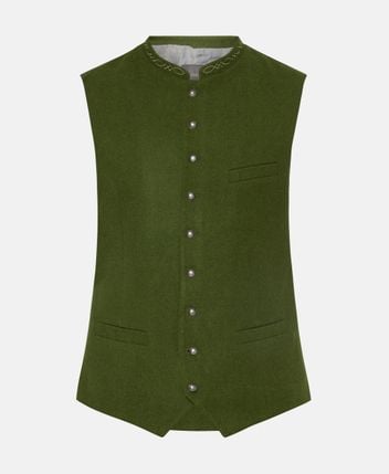 Traditional wool-blend costume gilet