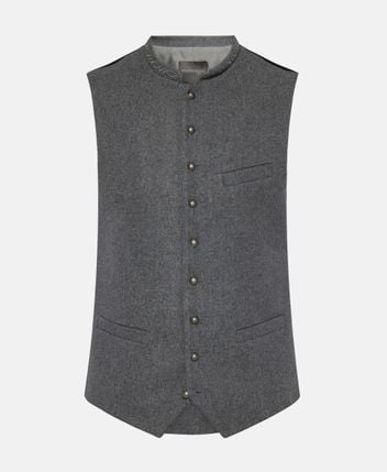 Traditional wool-blend costume gilet