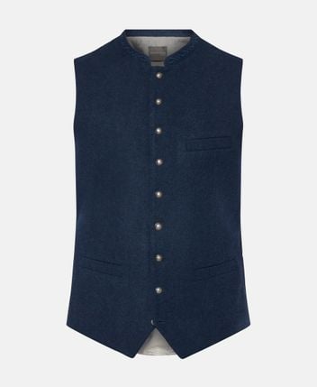 Traditional wool-blend costume gilet