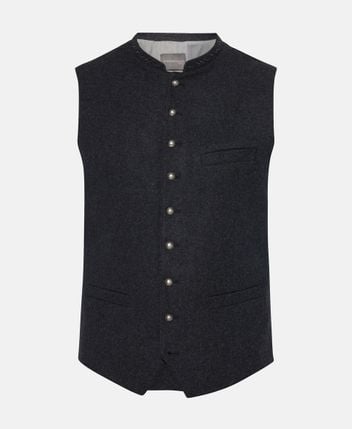 Traditional wool-blend costume gilet