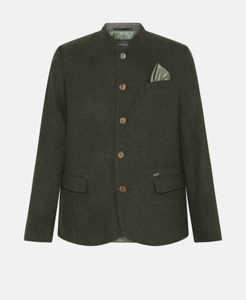 Wool-blend traditional costume jacket