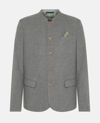 Wool-blend traditional costume jacket