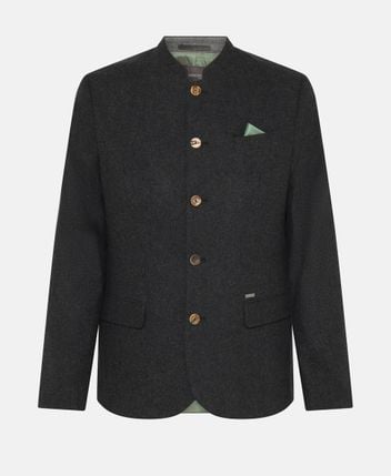 Wool-blend traditional costume jacket