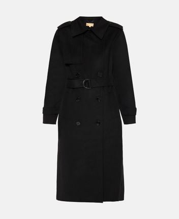 Wool-blend trench coat