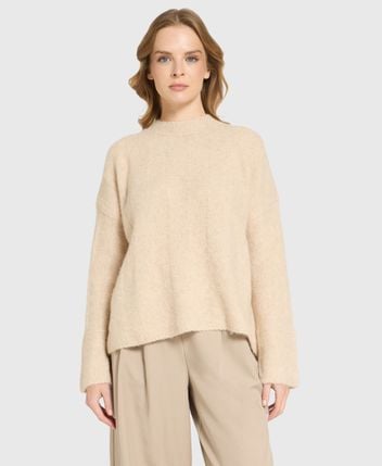 Wool-blend pullover