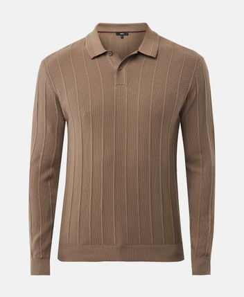 Knitted polo shirt