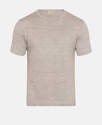 Linen-blend t-shirt